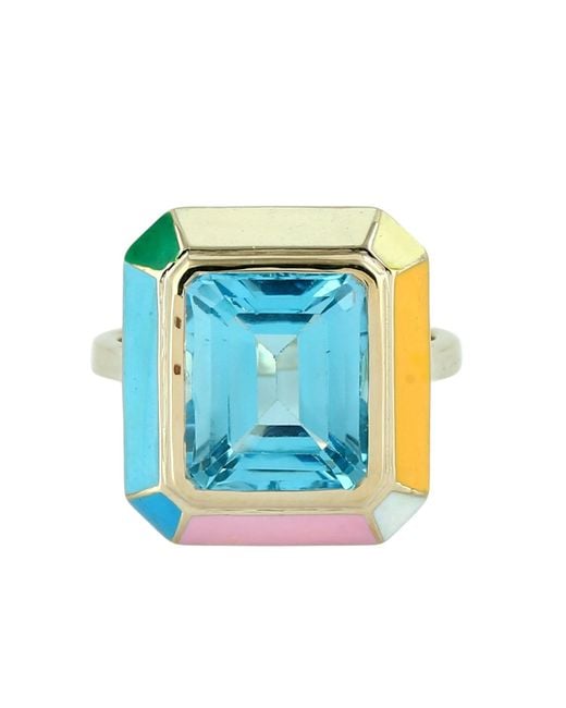 Artisan Blue Topaz Ring