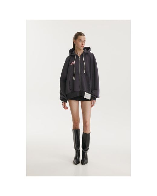 mysimplicated Gray Dept. Graphite Hoodie for men