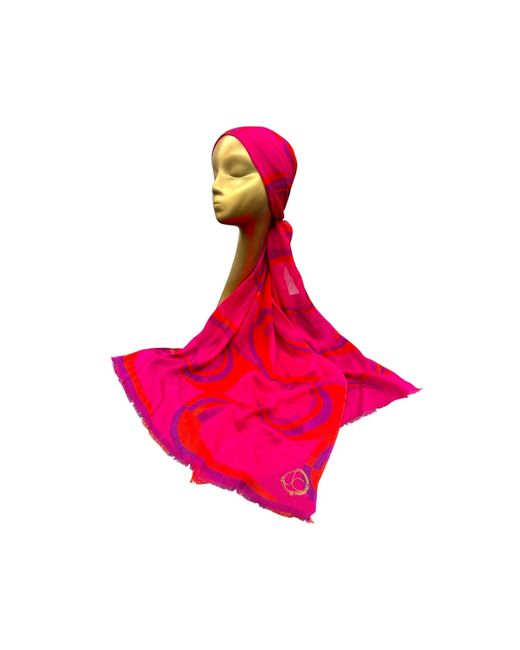Julia Clancey Red Jcjc Modal Reversible Scarf