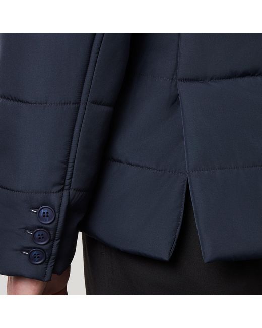 SEREN LONDON Blue Puffer Suit Jacket for men
