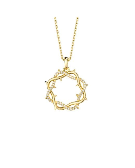 Vanimy Metallic Resilience Thorn Pendant Necklace
