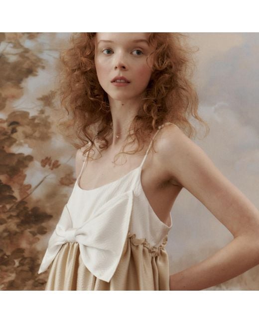 Lisa The Label Natural Angel Bow Dress