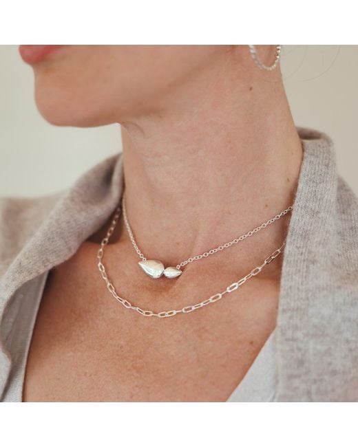 Linda Fiore White Lotus Necklace