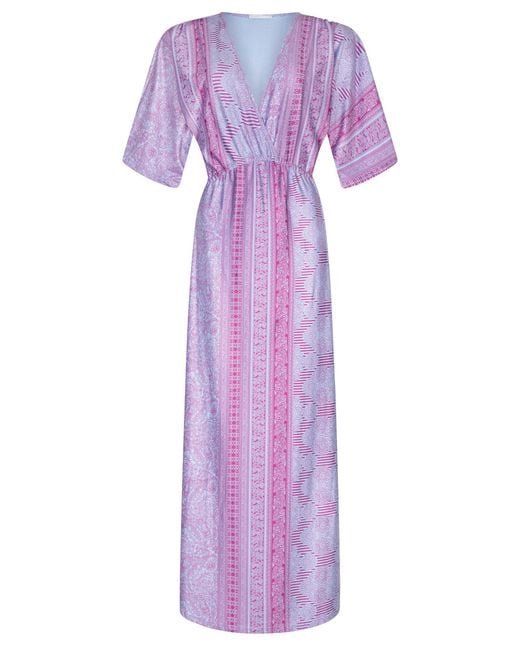 Chic by Lirette Purple Kimono Dress Lotus Guna