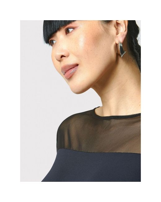 Helen Mcalinden Blue Aaliyah Mesh Top