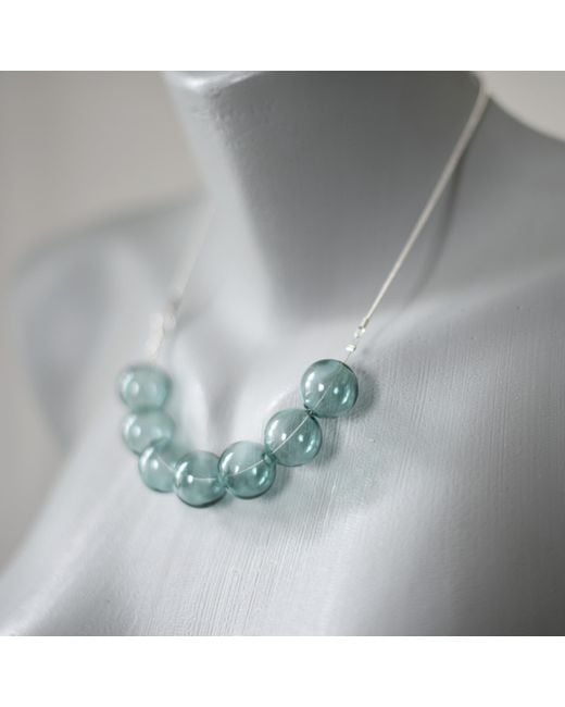 Laura Daili Green Emerald Dream – Hand-Blown Glass Necklace