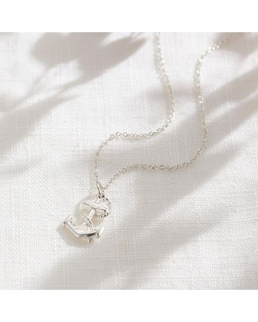 Posh Totty Designs Metallic Rope & Anchor Necklace