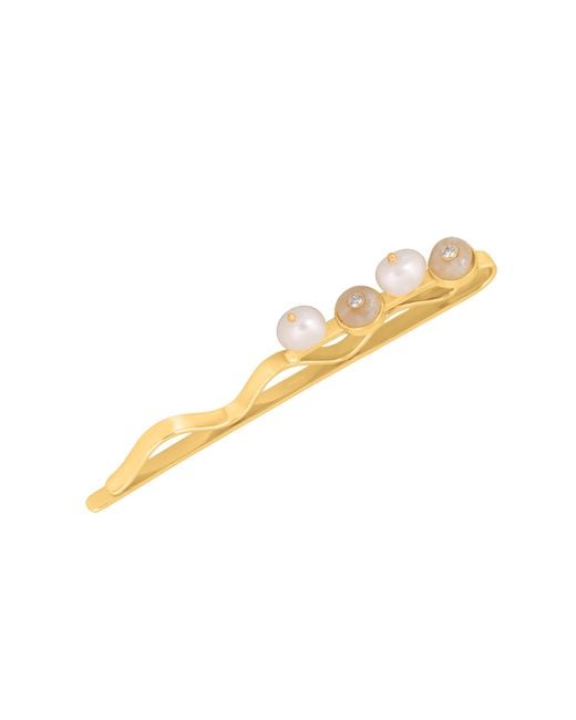 Lavani Jewels Metallic Galatea Hairpin With Moonstone