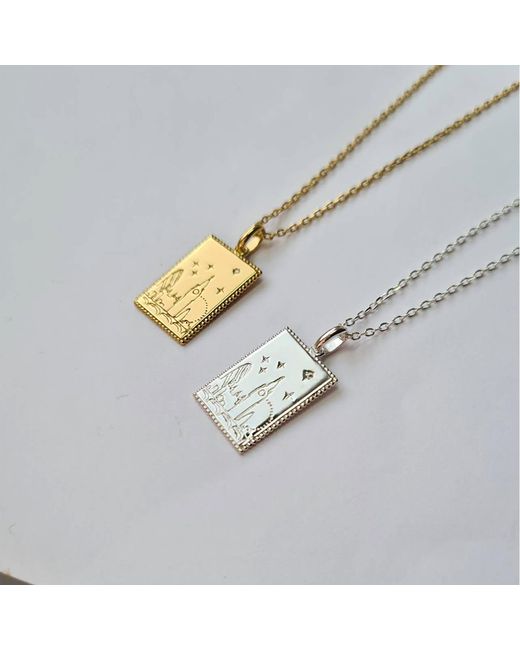 Janus Edinburgh Metallic Vermeil London Landmarks Postcard Necklace