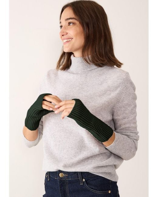 Loop Cashmere Cashmere Mitt in Green | Lyst UK