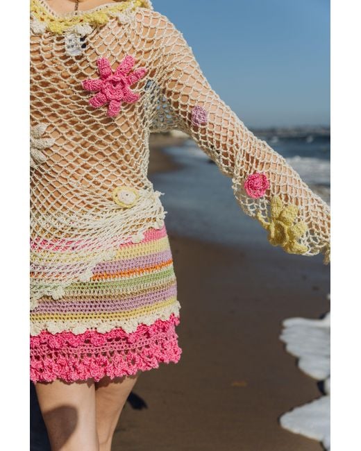 Andreeva White Malva Handmade Crochet Top