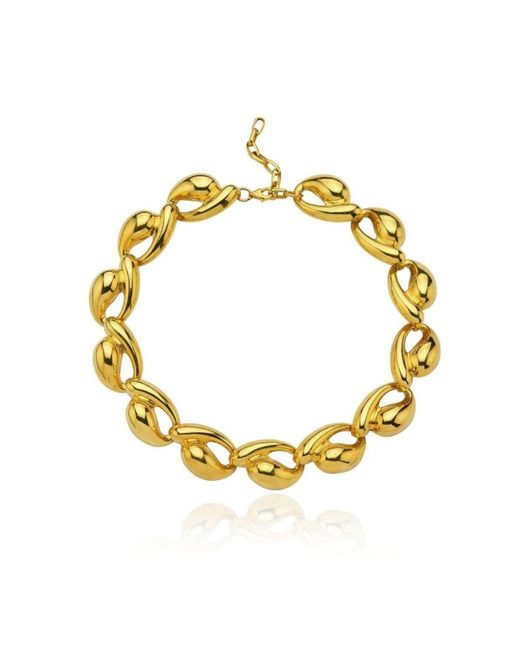 LINYA JEWELLERY Metallic Tina Big Necklace