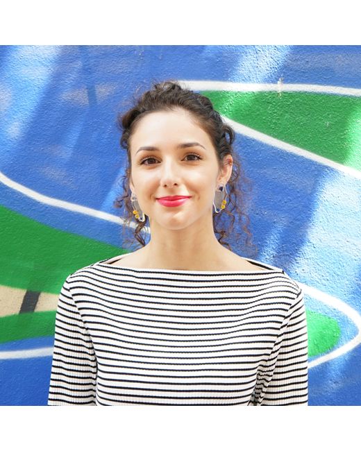 Smilla Brav Blue Neutrals Earrings Graffiti