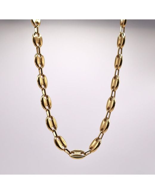 Jagged Halo Jewelry Metallic Mariner Link Necklace