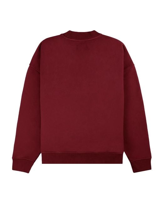 VLD Red Westwood Varsity Mockneck Sweatshirt
