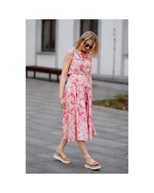 Oh!Zuza Pink Neutrals Wide-Strap Top & Midi Skirt Set
