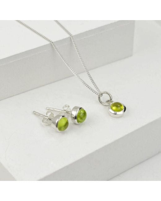 The Jewellery Store London White August Birthstone Jewellery Set