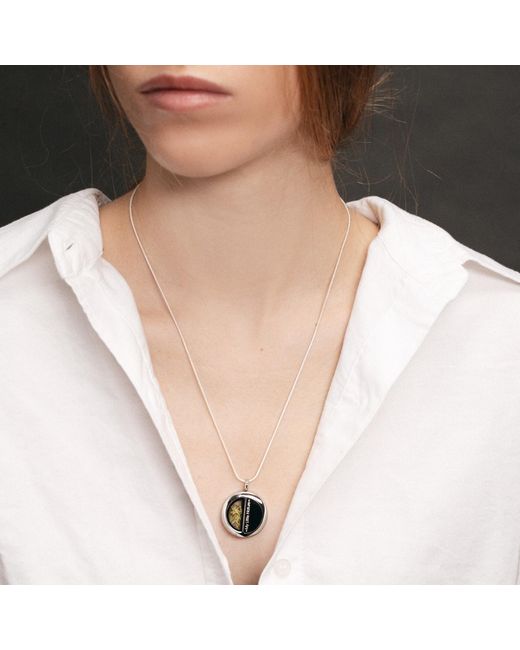 My Little Nature Black Artisan Necklace With Real Moss – Handmade Botanical Jewelry, Forest-Inspired Gift Idea
