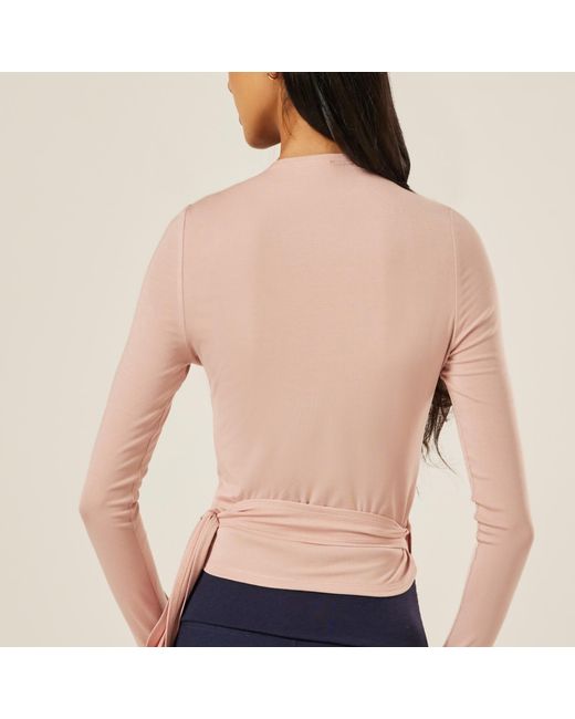 Be Athletica Pink The Ultimate Ballet Wrap-Top