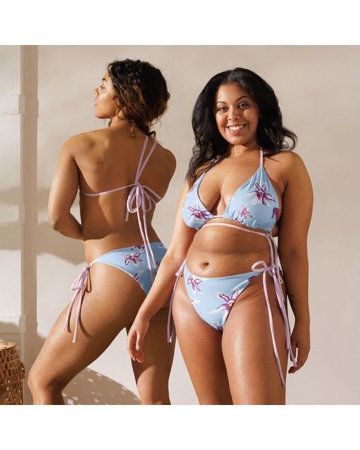 Formula S7 White Blush Sky Orchid Recycled String Bikini