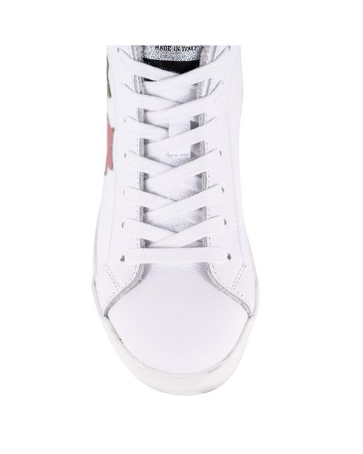 Keith Scarrott Shoes White Minimo Hi-Top Trainer