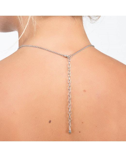 Lucy Quartermaine Metallic Waterfall V Necklace