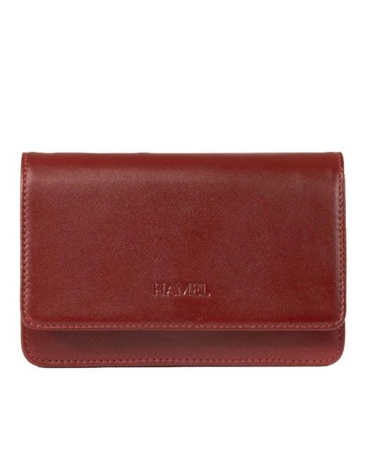 Hamel Atelier Red Salina Bag Leather Crossbody Bag