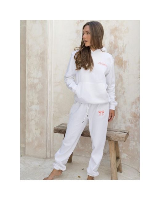 Love Letters X White I Love Bows Sweatpants