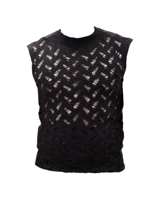 Maison Bogomil Black Raw Line – Sleeveless Top for men