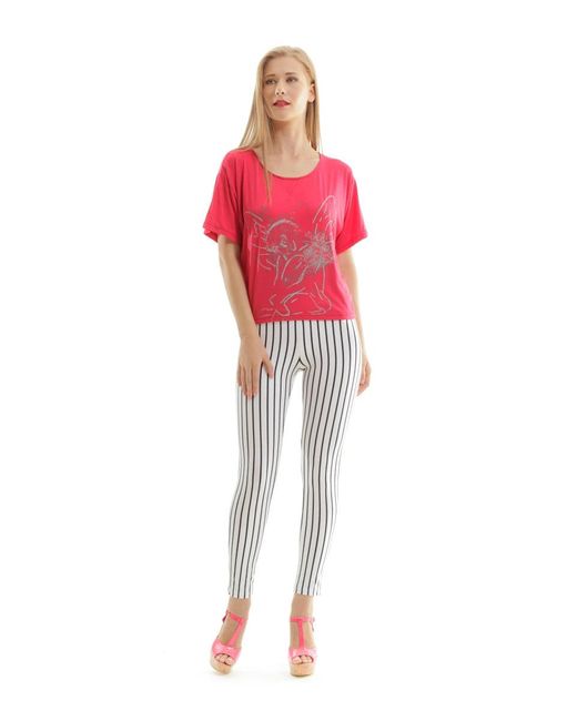 Conquista Red Printed Tee