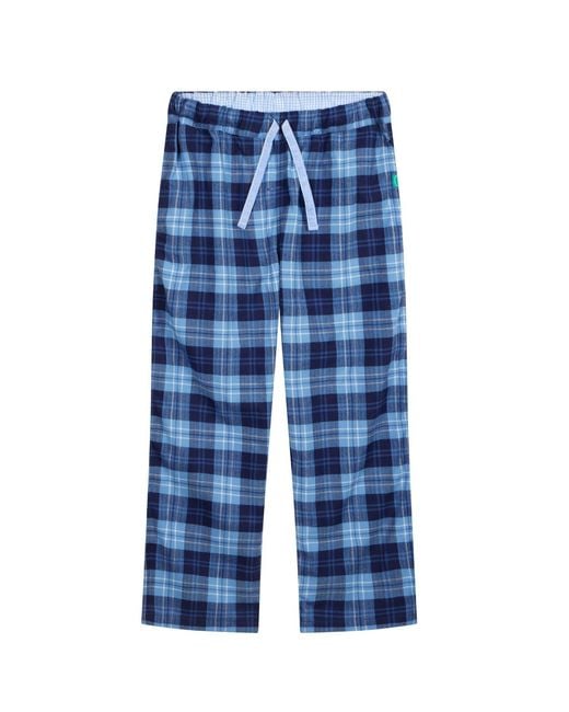 Lounge Blue Soft, Breathable Organic Brushed Cotton Loungewear Trousers for men