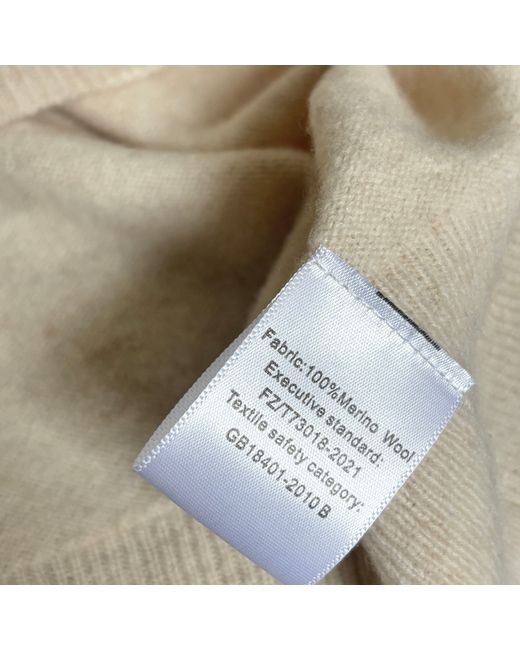 London Atelier Byproduct Natural Neutrals Mohair Classic Fit Jumper With Embroidery for men