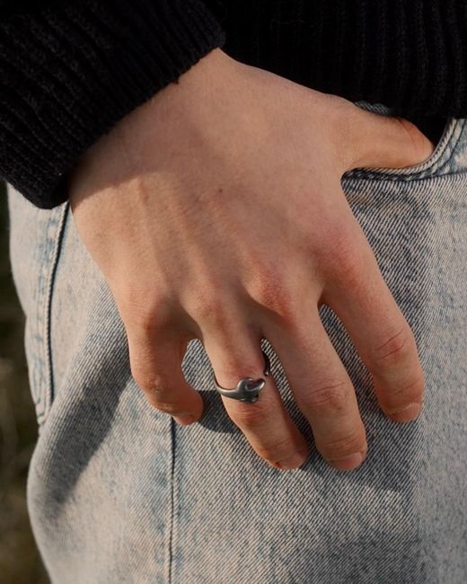 Freya & Thor of Sweden Black Lynx Ring for men