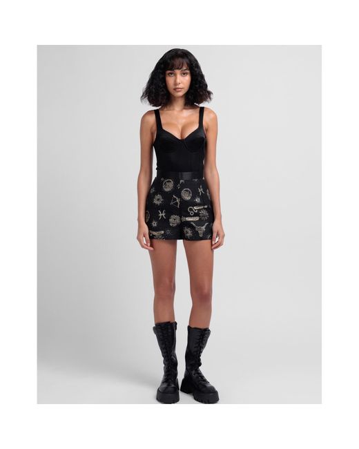 GeeGee Collection Black Zodiac Shorts
