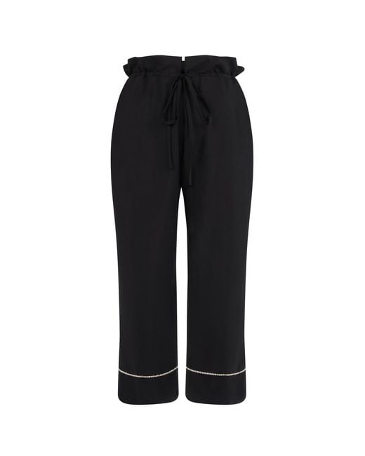 Lisa The Label Black Bow Belle Pyjama Top And Pants Set