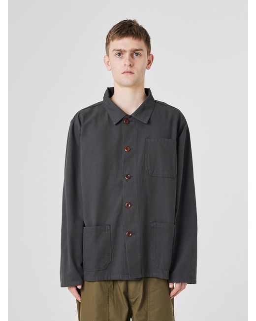 Uskees Black Overshirt for men