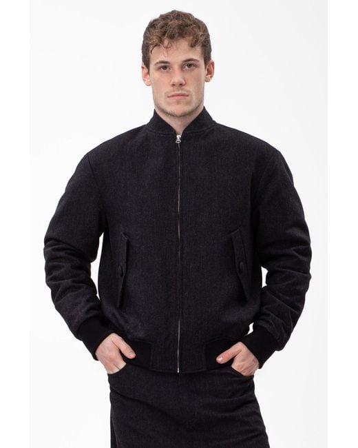 Maison Bogomil Blue Bomber Jacket for men