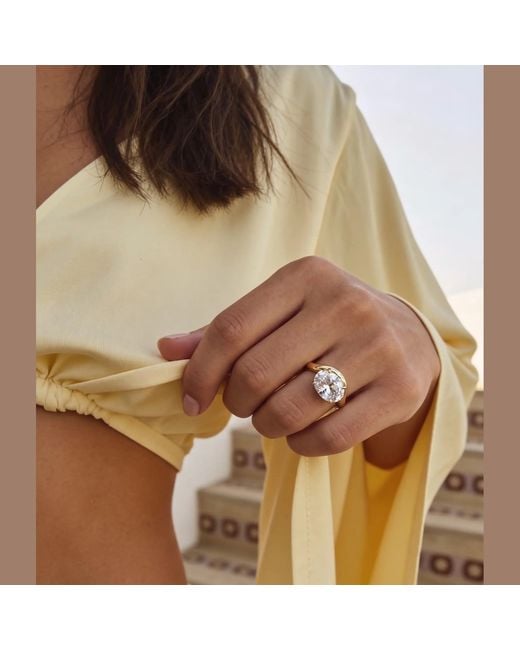 By Virgo White Aureline Ring
