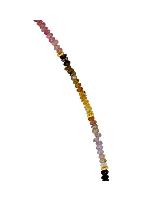 Bombyx House Metallic Tiny Tourmaline Ombre Bead Long Necklace