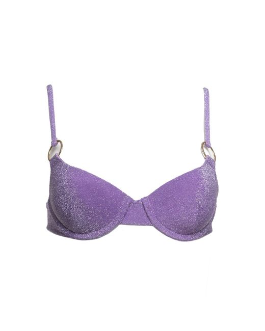 Patti Jane Swim Purple Lola's Disco Sparkle Padded Bikini Top