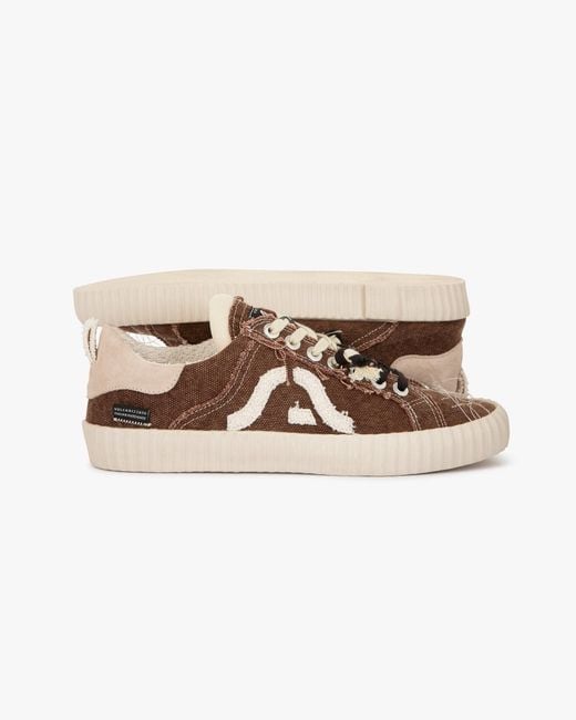 Springa | Unique Vulcanized Sneakers Italian Handmade Brown Wavy Olona Sneakers for men