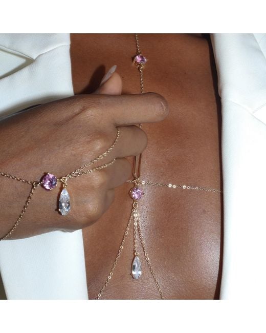 Studio Baloge Metallic Lumina Hand Chain