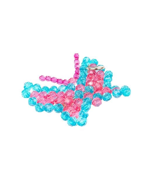 Tillie Beads Blue Sparkling Butterfly Bead Hair Clip