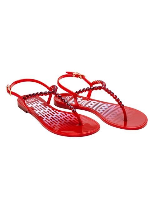 Izsel Red Bianca Sandal