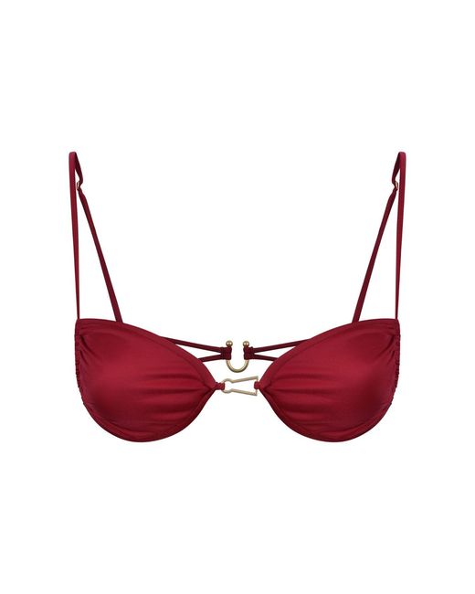 Bianca Resortwear Red Calla Bikini Top