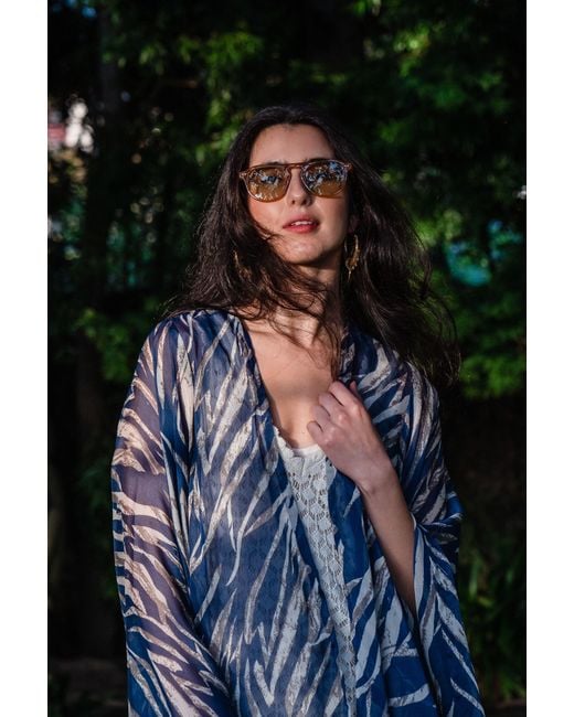 Jennafer Grace Blue Etosha Azul Kimono