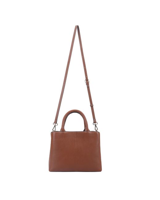 Paul Costelloe Brown Navarre Leather Crossbody Bag