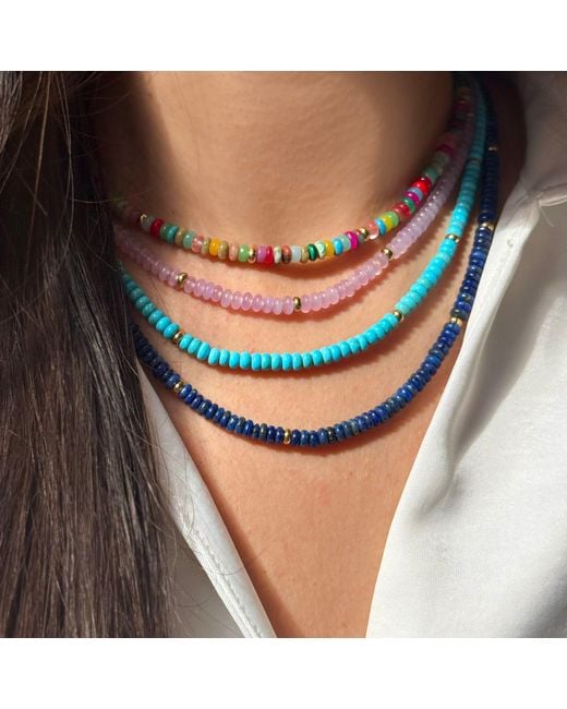 KAMARIA Blue Charis Medium Gemstone Necklace