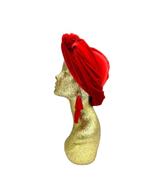 Julia Clancey Red Ruby Swinglette Turban