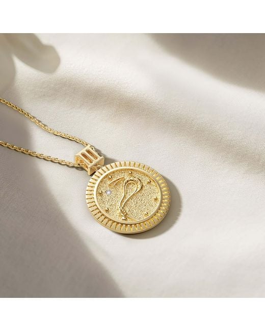 Vanimy Metallic Promised Land Strength & Bravery Coin Medallion Necklace